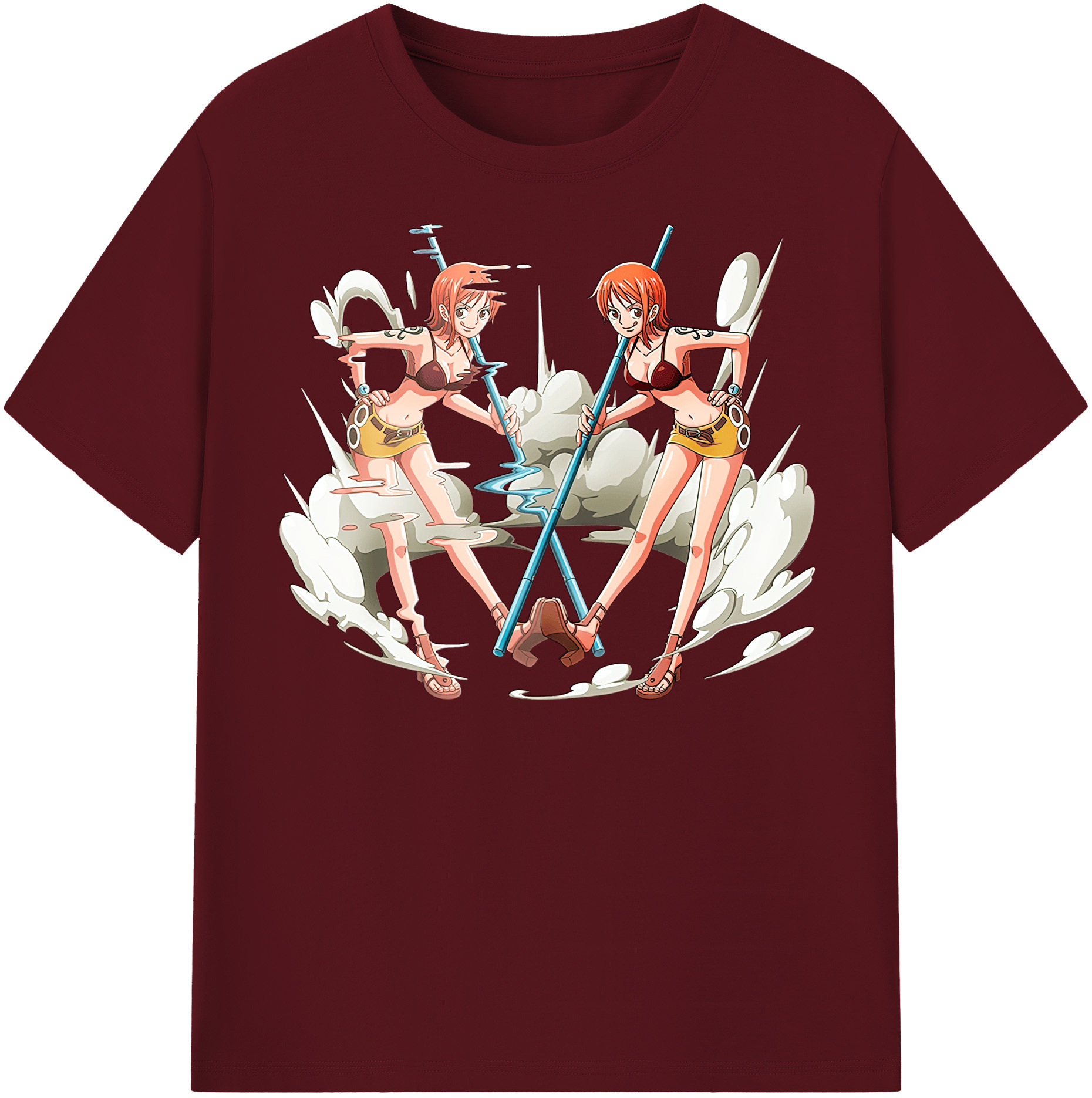 ワンピース ナミ ONE PIECE Nami 綿100％半袖Tシャツ（フロントプリント）